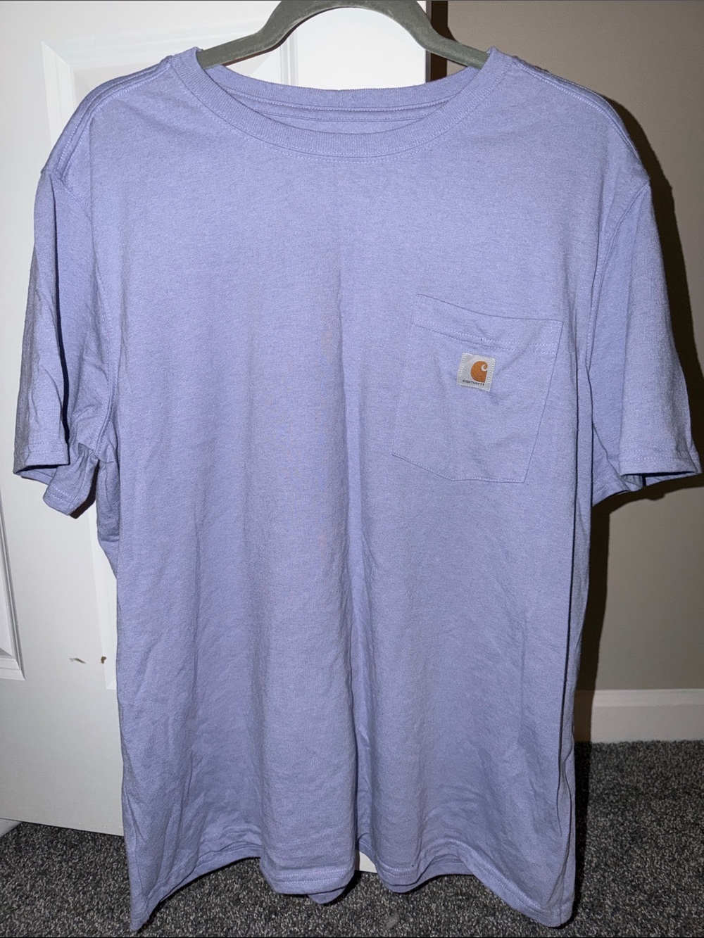 Carhartt Men's Lavender Short-Sleeve Pocket Tee